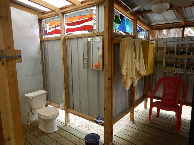 Outdoor Shower & Toilet